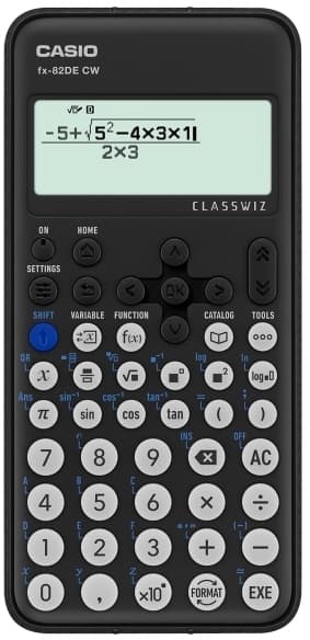 Casio FX-82DE CW, Lomme, Vitenskaplig, 12 sifre, Batteri, Sort Sort