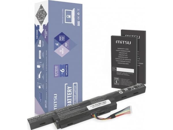 Mitsu Battery Battery for Acer Aspire E5-475, E5-575 4400 mAh (47 Wh) 10.8 - 11.1 Volt