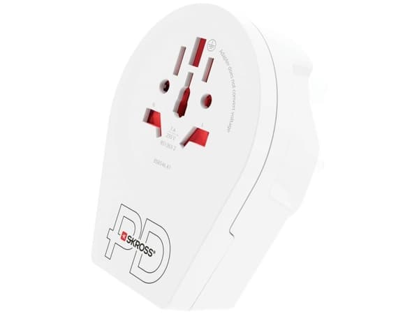 Skross 1.500291, Typ G (UK), Universal, Typ G (UK), Typ A, Typ B, Typ C, Typ G (UK), Typ I (AU), Typ J (CH), Typ L (IT), Typ N (BR), 100 - 250 V, 50