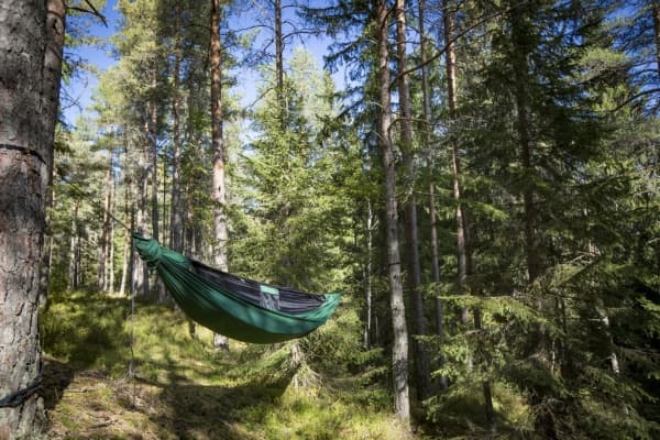 Ticket To The Moon Lightest Pro, Upphängningsbar hängmatta, 100 kg, 1 personer, Nylon, Grön, 1400 mm
