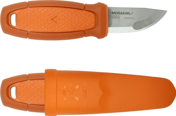 Morakniv Eldris, Single, Jaktkniv, Drop point, Rostfritt stål, Termoplastisk elastomer (TPE), Orange