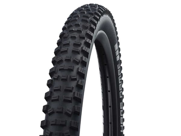 Schwalbe Hans Dampf, 27.5", Bybruk/eventyr, MTB, Slangeløst, Sammenleggbare, Alle formål, Sort
