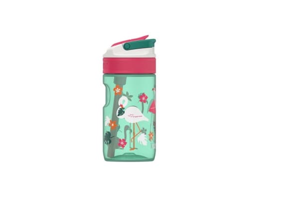 Kambukka Lagoon vattenflaska för barn 400ml Rosa Flamingo