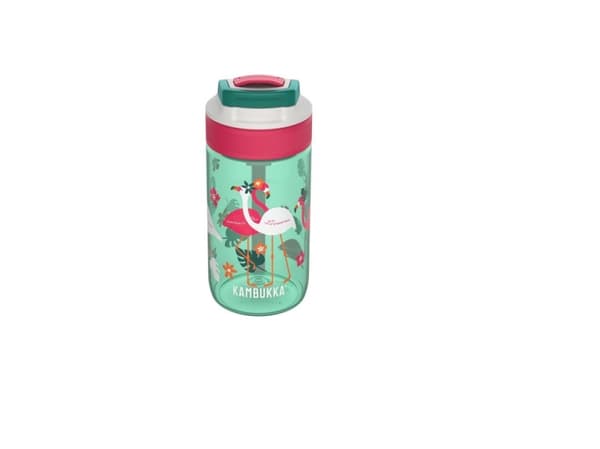 Kambukka Lagoon vattenflaska för barn 400ml Rosa Flamingo
