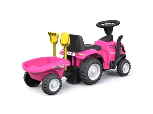Jamara New Holland T7 Tractor, 1 år, 4 hjul, Blå, Rosa, Batterier kreves