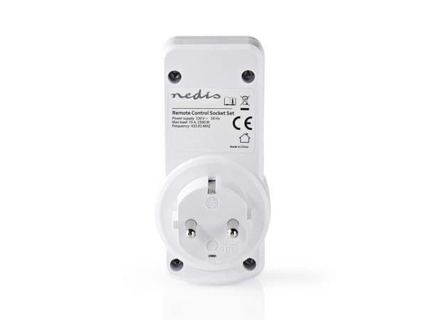 Nedis WISS03WT, Tyyppi F, Tyyppi F, 230 V, 50 Hz, 16 A, Valkoinen
