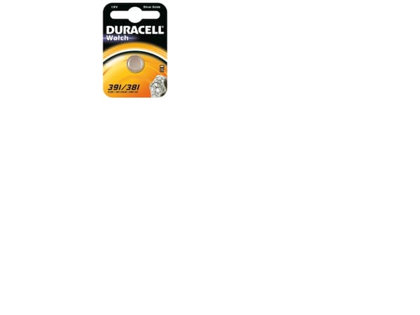 Duracell 391/381, Engångsbatteri, Silver-oxid (S), 1 styck, Silver, Knapp/mynt, 391/381