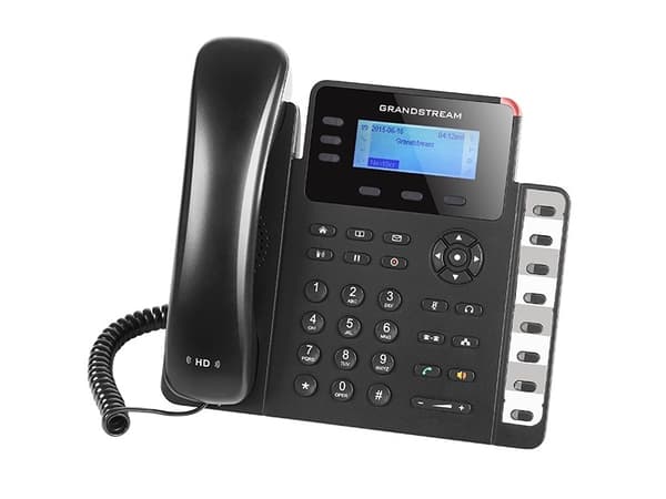 Grandstream Networks GXP1630, IP Phone, Musta, Harmaa, Johdollinen puhelin, Pöytä/Seinä, Linux, 3 linjat