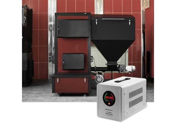 Qoltec 50716 Uafbrydelig strømforsyning Pure Sine Wave UPS | 500VA | 350W | konstant fase | Grå