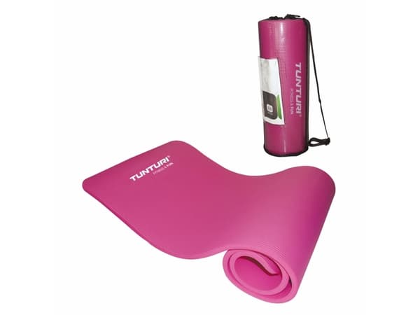 Tunturi 14TUSFU176, Träningsmatta för universell användning, Rosa, 600 mm, 18000 mm, 1,5 cm