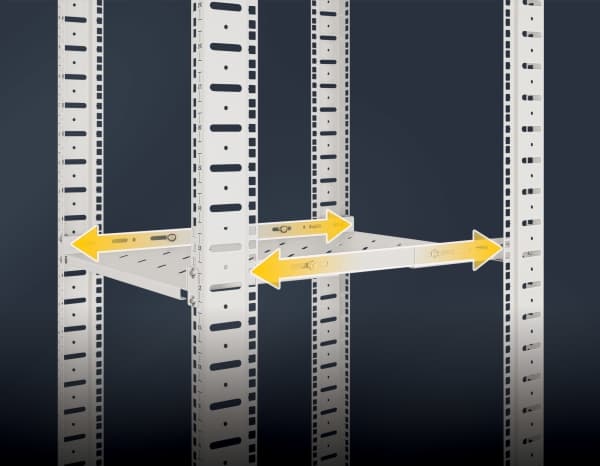 Intellinet 714099, Hylla till rackskåp, Vit, Stål, 20 kg, 1U, 48,3 cm (19")