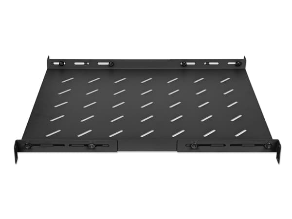 Intellinet 714112, Hylla till rackskåp, Vit, Stål, 20 kg, 1U, 48,3 cm (19")