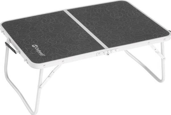Outwell Heyfield Low Table, Sort, Hvit, Aluminium, Rektangulær form, 2 ben, 400 mm, 600 mm