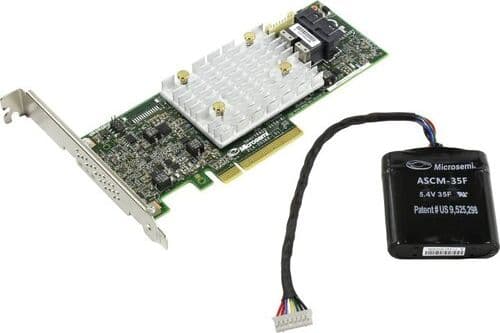 Microsemi SmartRAID 3154-8i, SAS, Serial ATA III, PCI Express x8, 0, 1, 1 ADM, 5, 6, 10, 50, 60, 12 Gbit/s, MD2, 4096 MB