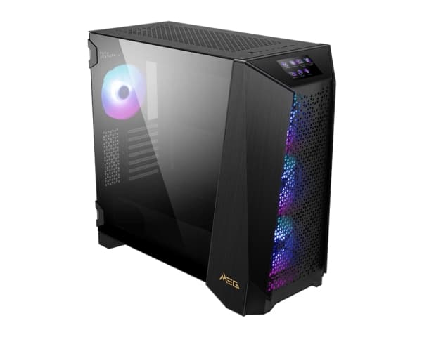 MSI MEG PROSPECT 700R - Mid tower - utvidet ATX (E-ATX) - sidepanel med vindu (herdet glass) - ingen strømforsyning (ATX) - USB/Audio/Mic