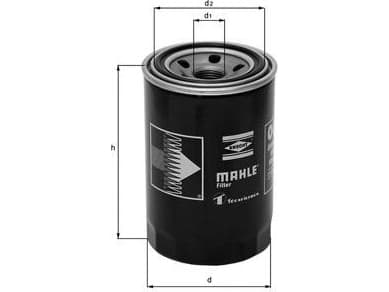 Knecht OLJEFILTER KNECHT/MAHLE OC 281 AUDI 100,A6 V8 3.6-4.2 88-05