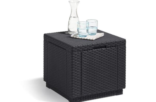 Allibert Cube pouf, Torg, Grå, 420 mm, 420 mm, 390 mm