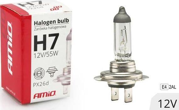 AMiO Halogenpære H7 12V 55W filter UV (E4)