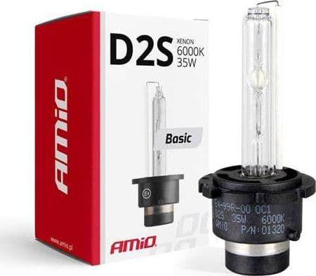 AMiO Xenon pære, xenon D2S 6000K glødetråd