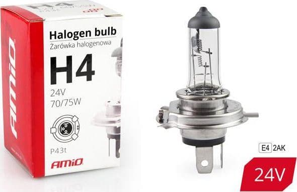 AMiO H4 halogenlampa 24V 70/75W UV-filter (E4)