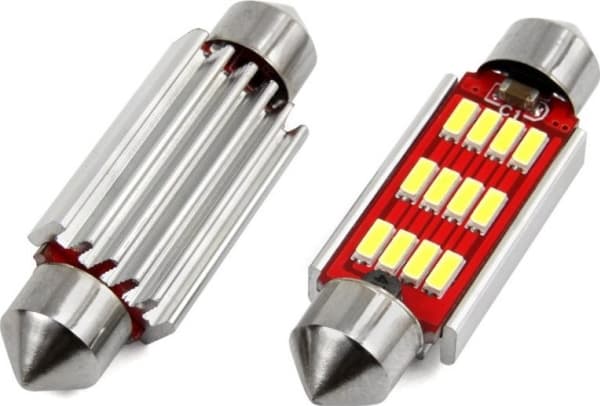 AMiO AMIO LED-pærer C5W C10W 41mm 12xSMD 4014 (canbus)