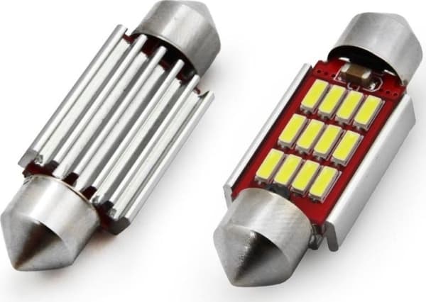 AMiO AMIO LED-pærer C5W C10W 39mm 12xSMD 4014 (canbus)