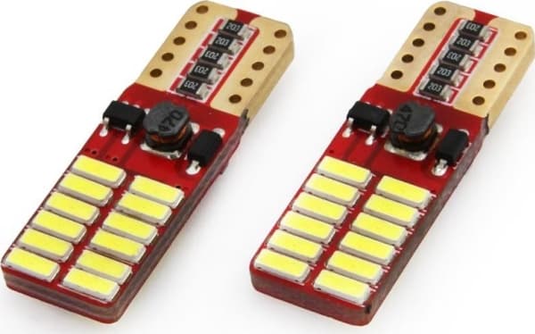AMiO AMIO LED-pærer W5W T10 24xSMD 4014 (canbus)