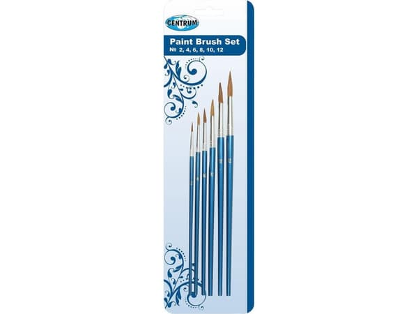 Panta Plast RUNDE BØRSTER 6 STK (NR. 2,4,6,8,10,12) BLISTER 80656