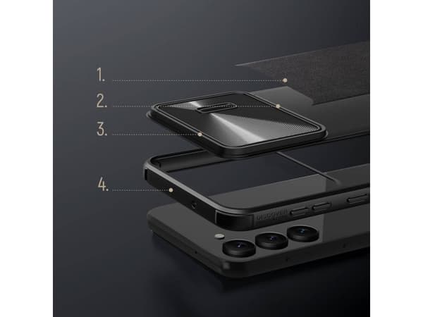 Nillkin CamShield Nahka S Case Samsung Galaxy S23 kotelo kameran suojus lajittelu