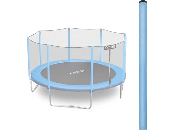 Neo-Sport Toppstolpe for trampoline med utendørs nett 8-15 fot blå Neo-Sport