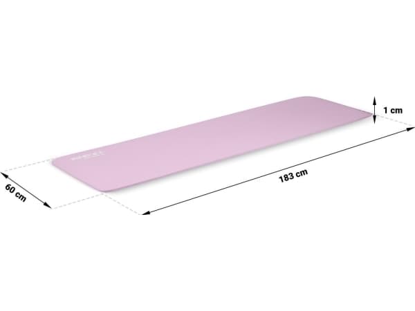 Neo-Sport Treningsmatte NS-922 183 cm x 60 cm x 1 cm rosa