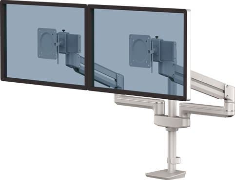Fellowes Tallo 8613901, Clamp/Grommet, 9 kg, 101,6 cm (40"), 100 x 100 mm, Korkeudensäätö, Hopea