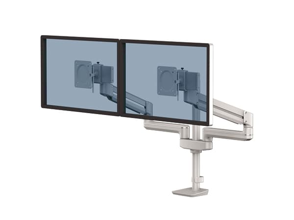 Fellowes Tallo 8613901, Clamp/Grommet, 9 kg, 101,6 cm (40"), 100 x 100 mm, Korkeudensäätö, Hopea