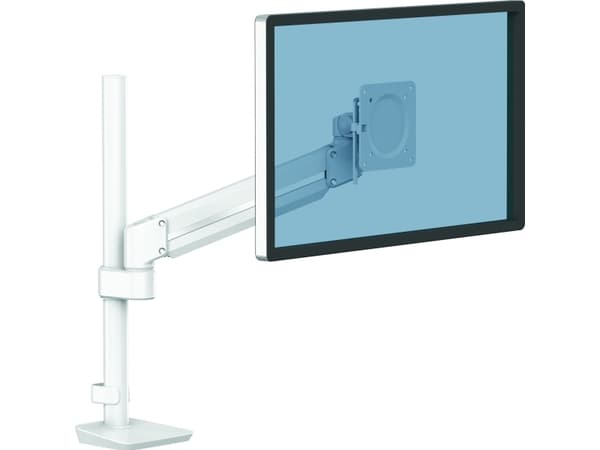 Fellowes Tallo 8616201, Clamp/Grommet, 9 kg, 101,6 cm (40"), 100 x 100 mm, Korkeudensäätö, Valkoinen