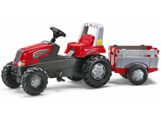 Rolly Toys Junior traktor röd med släp 800261 (5800261)