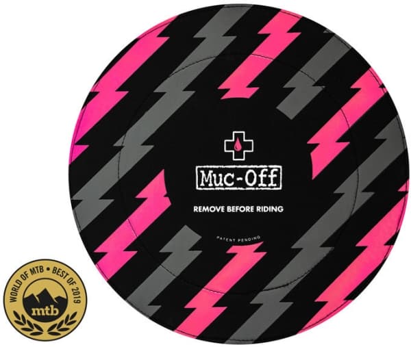 Muc-Off Disc Brake Covers, protective cap (black/pink)