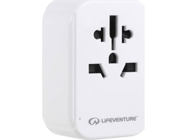Lifeventure Adapter podróżny z USB i USB-C LIFEVENTURE WORLD TO AUS/CHINA TRAVEL ADAPTOR Uniwersalny