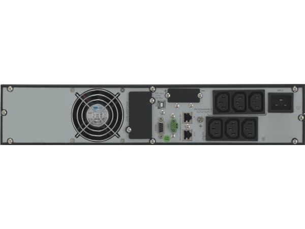 Online USV X2000R - UPS (kan monteres i rack) - AC 230 V - 2000 watt - 2000 VA - 9 Ah - RS-232, USB - utgangskontakter: 8 - 2U - 19"