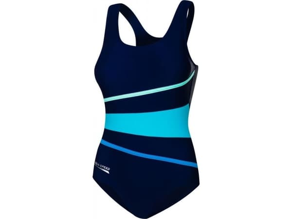 Dame Aqua-Speed Stella marineblå-blå badedrakt col.410 S