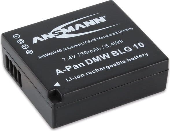 ANSMANN A-Pan - Akku - Li-Ion - 730 mAh - Panasonic Lumix DC-TZ93, TZ95, TZ96, ZS200, DMC-TZ82, LX100, ZS80; Lumix G DC-G100, GX9; Lumix G DC-G100, G
