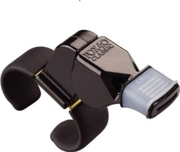 Fox WHISTLE FOX 40 CLASSIC MED FINGERHÅNDTAK, sort