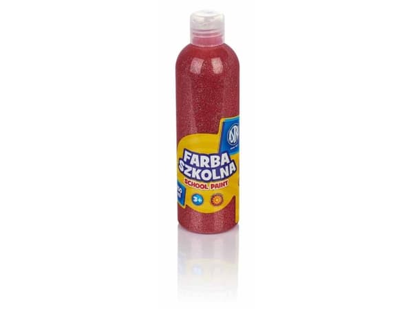 Astra skolemaling 250 ml glitterrød (301217043)