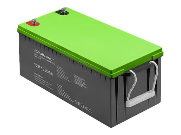 Qoltec Akkumulator żelowy | 12V | 200 Ah | GEL