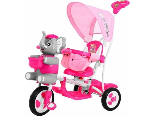 Happy Pink Elephant 3-hjuls sykkel
