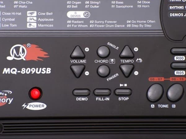 Jokomisiada Duże Organy Keyboard MQ-809 USB MICROPHONE IN0029 (IN0029) - 158200