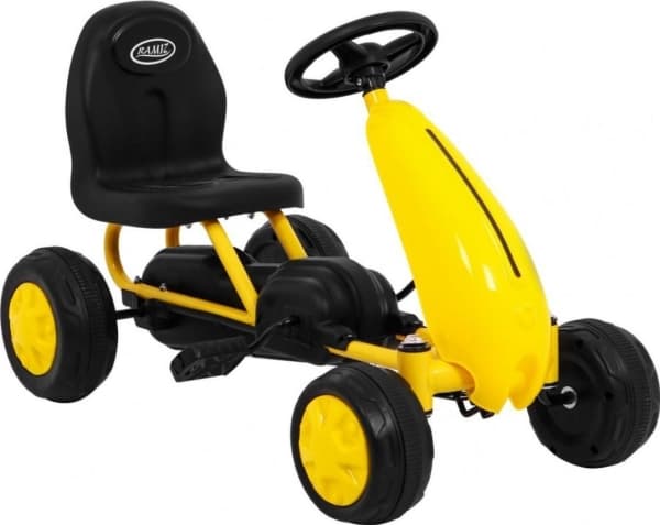 Ramiz Pedal Quad för barn Mini Ljusgul