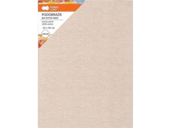 Happy Color Cotton canvas 24x30, impregnert natur, MDF 4mm, Happy Color