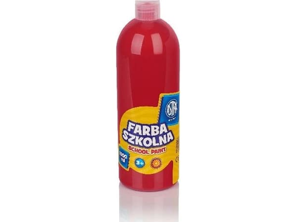 Astra skolfärg 1000 ml - röd Astra