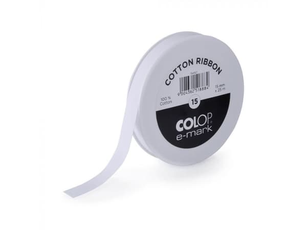 Colop 154921, E-mark, Hvit, Colop, 1,5 cm, 25 m