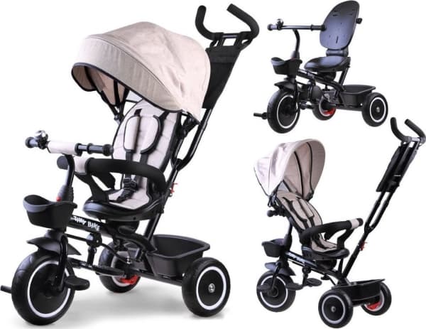 Tiny Bike 3in1 kolmipyöräinen polkupyörä kuomulla SP0650
